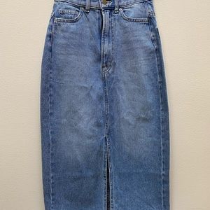 NWT! H&M Midi Jean Skirt